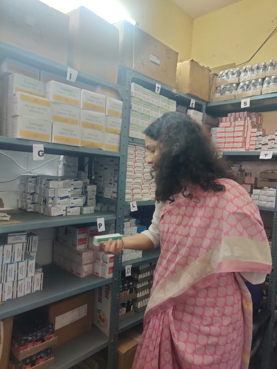 Inspection at Satellite Hospital Sanganer by  Neha Giri,MD,RMSCL